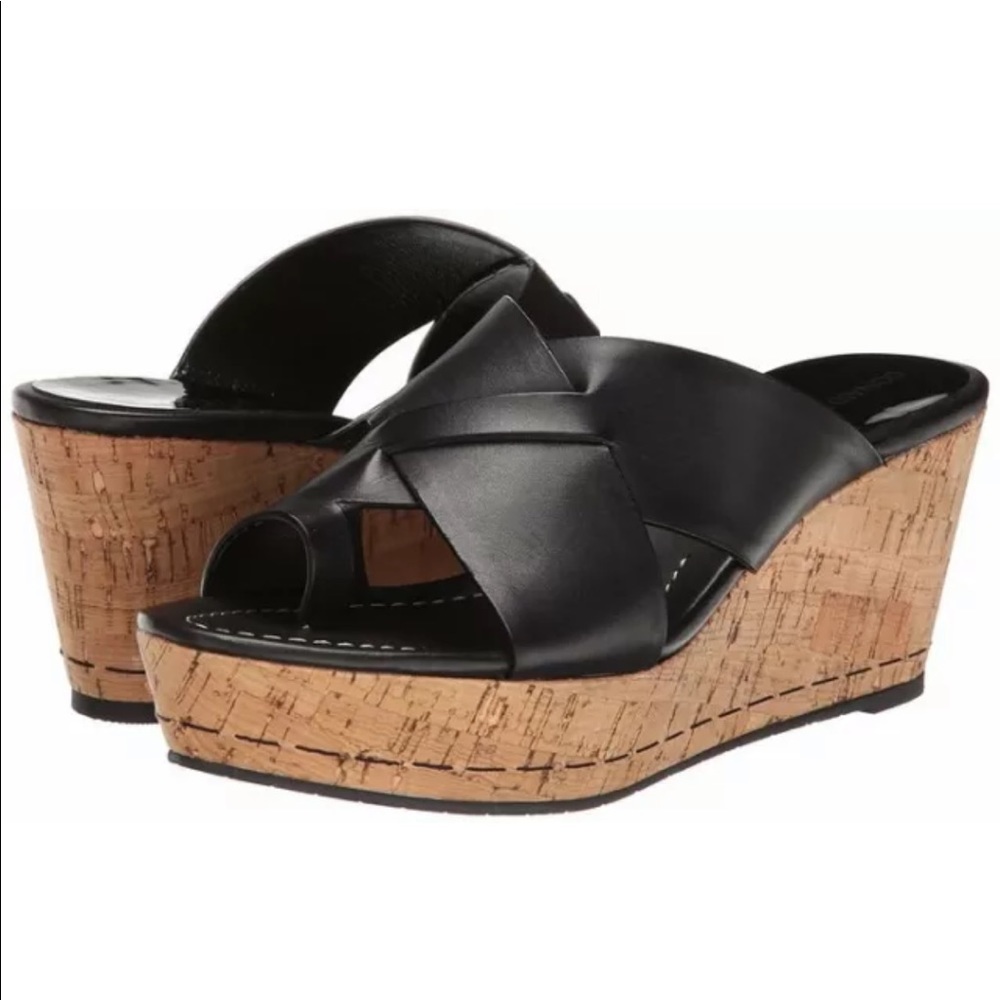 NWT Donald J Pliner Fuji Toe Thong Platform Slides